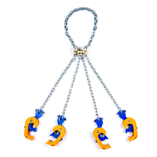 力拓加厚油桶吊钳链条式夹具1t2t叉车专用起重钳飞机式吊钩索吊具