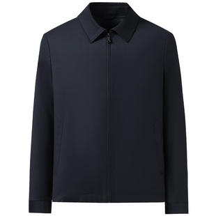 【防风抗皱】男士翻领行政夹克浪登2025秋冬新款干部装高端外套男