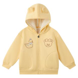 PawinPaw卡通小熊童装25年秋冬新款男女宝宝连帽外套柔软温暖