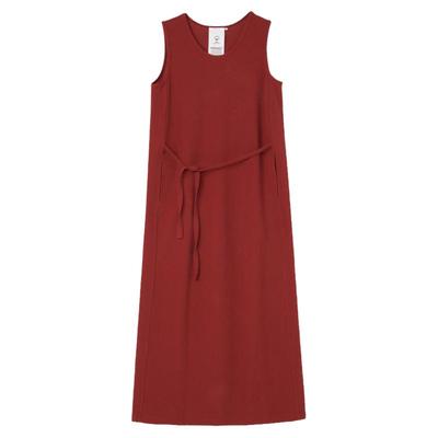 kleeklee席纹针织布背心裙