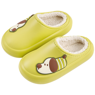 儿童防水棉拖鞋卡通狗狗室内家居
