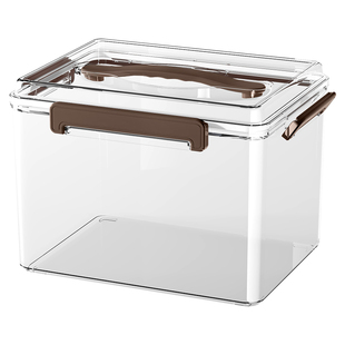 陈皮茶叶收纳箱透明防潮花胶鱼胶滋补品密封盒中药材干果储物箱子