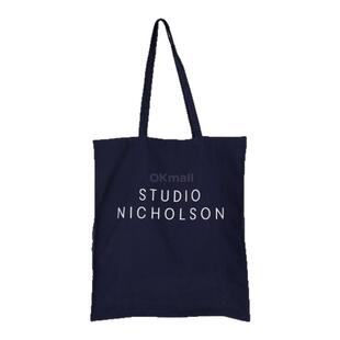韩国直邮Studio Nicholson手提包男女同款标准深海军蓝手感舒适