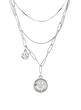 韩版笑脸项链女时尚潮小众配饰