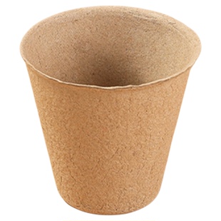 一次性可降解纸浆育苗杯花盆圆形方形有孔营养钵种植育种杯幼苗盆
