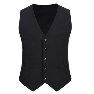 男士西装马甲夏季工装背心伴郎团兄弟装新郎结婚礼服男式西服马夹