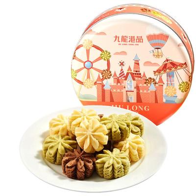 九龙港品小花曲奇饼干进口黄油