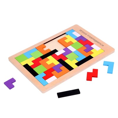 俄罗斯方块积木3到6岁男孩女孩5一7儿童智力动脑开发宝宝拼图玩具