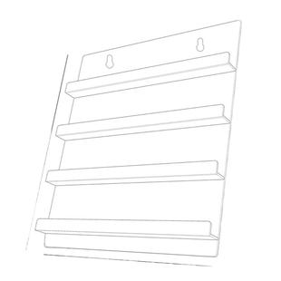 亚克力吧唧展示架挂墙上透明保护壳谷子收纳盒痛柜桌面阶梯置物架