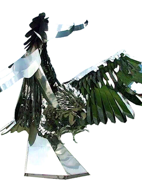 定制户外老鹰不锈钢抽象