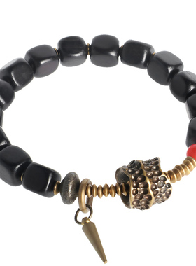 非鱼之家黑檀木潮小众单圈手链