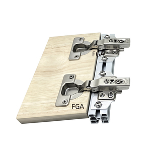 铝型材柜门用铰链 转接件 螺母配件全盖20/30/40型材柜门液压合页