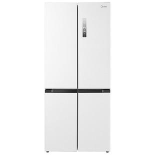 美的新品508L双系统循环净味除菌家用冰箱十字四门风冷换新补贴