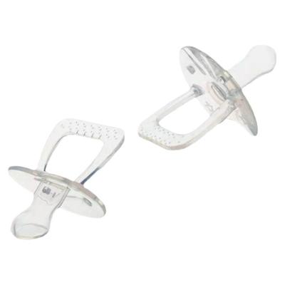 扁头新生儿硅胶安抚奶嘴柔软圆头