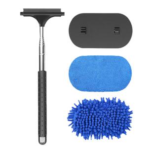 汽车前挡风玻璃除雾刷后视镜水刮器可伸缩多功能擦车神器除尘掸子