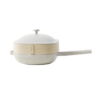 YESU野蔌汉堡锅陶瓷不粘锅炒锅家用平底炒菜陶瓷电磁灶燃气通用