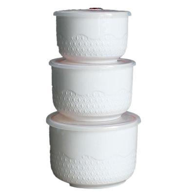 大容量陶瓷密封碗潮州保鲜盒