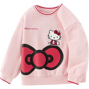 【HelloKitty】巴拉巴拉女童卫衣2026休闲春秋装上衣可红色拜年服