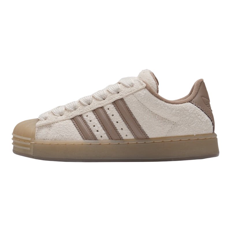 阿迪达斯adidas三叶草女鞋冬新款SUPERSTAR绒面贝壳头板鞋 KJ4688