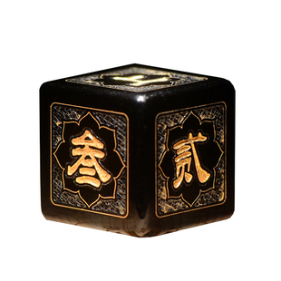 佛莲三件套伏羲八卦骰子八面色子六爻工具宝石周易文王诸葛定制