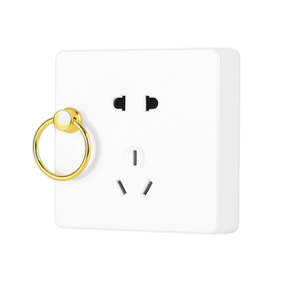 包邮阳台厨房挂灯笼插座带挂钩暗装五孔电源开关插座面板暗装灯笼