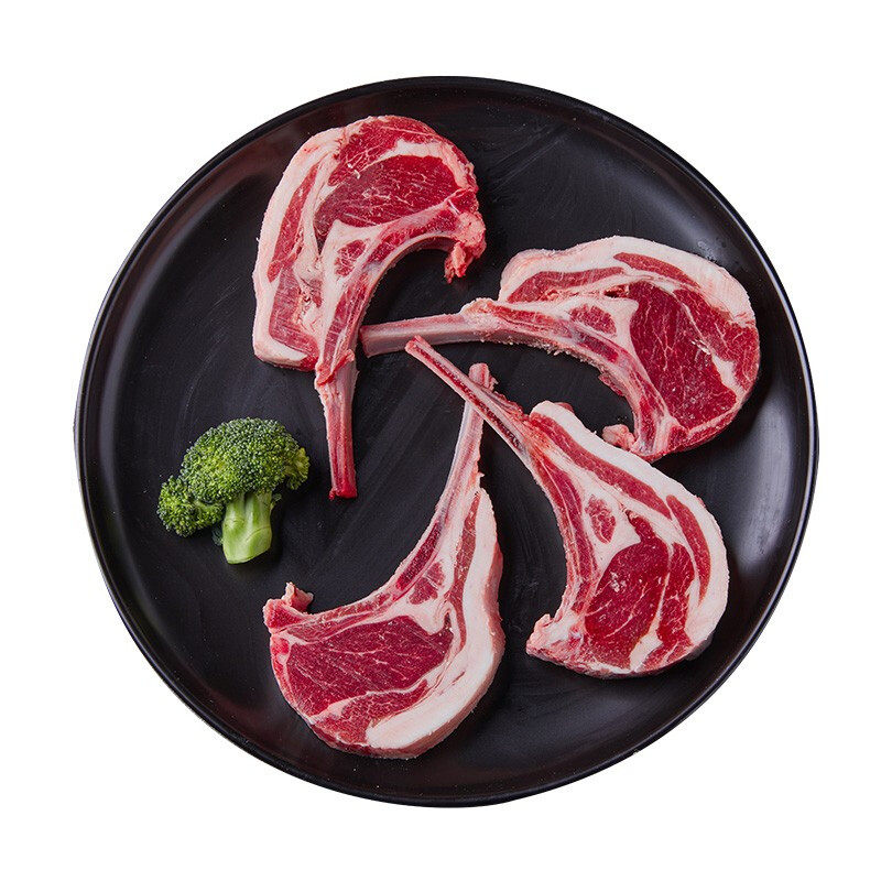 法式羊肋排生鲜羊肉烧烤食材羊排