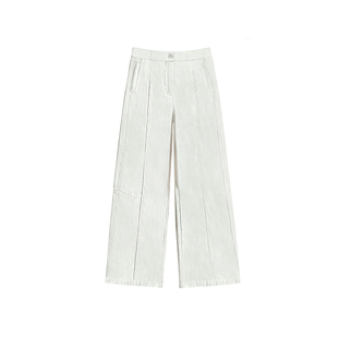 加绒加厚灯芯绒裤子女冬季新款胖妹妹mm高腰宽松显瘦阔腿九分裤子