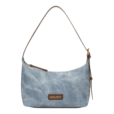 Moussy女牛仔帆布腋下包单肩通勤女包高级感包包饭盒包