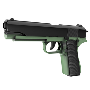千变M1911反吹抛壳连发软弹发射器格洛克玩具小手抢组装冲锋枪男