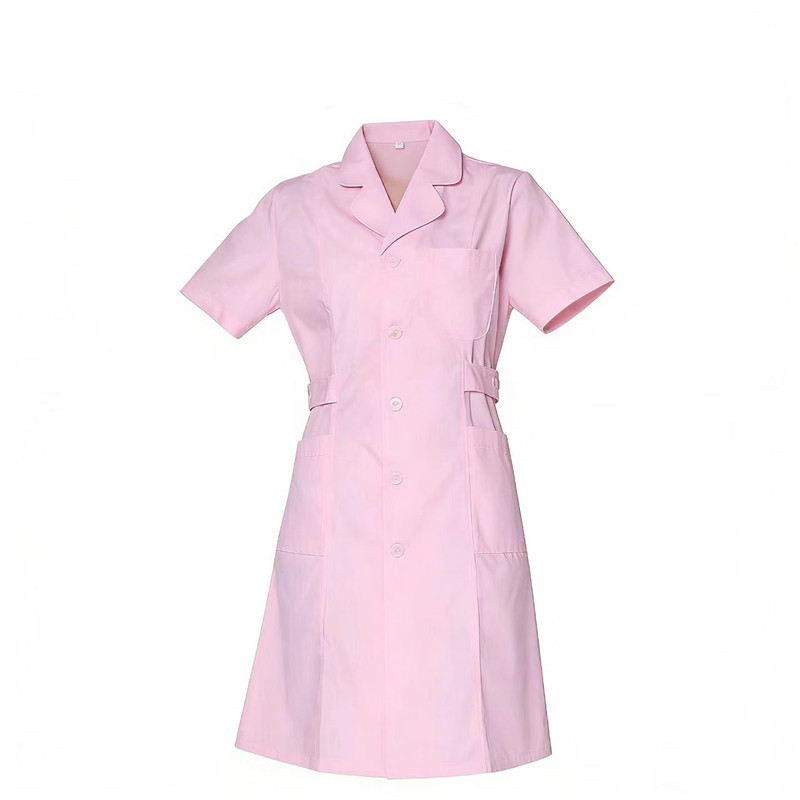 护士服短袖粉大褂春夏季女医院工作服白色韩版长袖美容院衣服薄款
