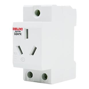 德力西 DZ47X16A 导轨安装AC30 CDB6X 2孔5孔10A模数化插座配电箱