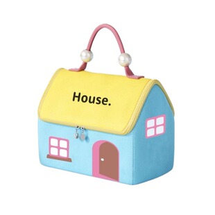 化妆包女2026新款多巴胺房子大容量多功能手提防水旅行便携洗漱包