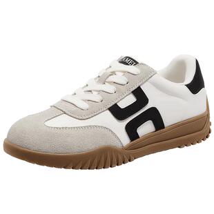 骆驼女鞋2025年春季时尚厚底老爹鞋女舒适增高休闲鞋子女