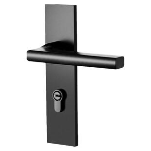 卡贝门锁室内卧室静音手柄房门锁黑色实木门把手家用通用型锁具