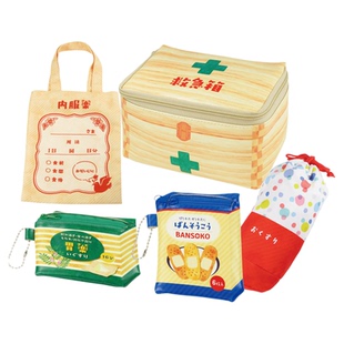 正版日本Tarlin急救箱与药袋包微缩创口贴药物胶囊扭蛋EPOCH玩具