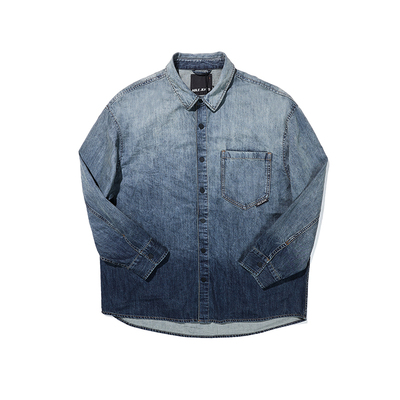 ABLEJEANS春秋潮流牛仔衬衫外套