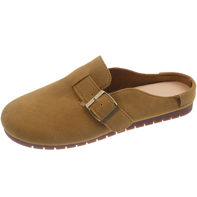 永希复古平底包头半拖鞋勃肯鞋子