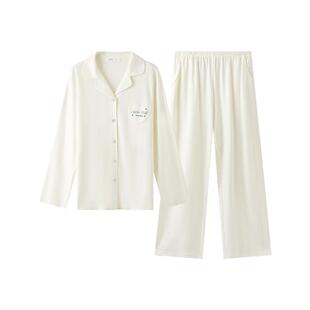 【本命年红色睡衣】三福春季撞色套装宽松格子舒适家居服女506650