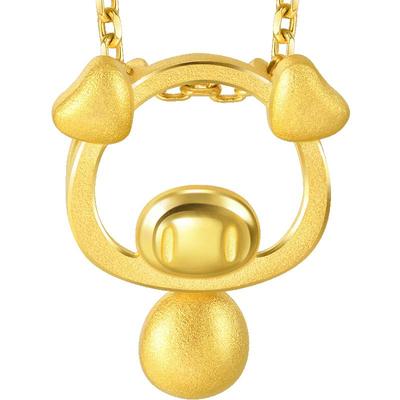周生生黄金足金十二生肖猪吊坠