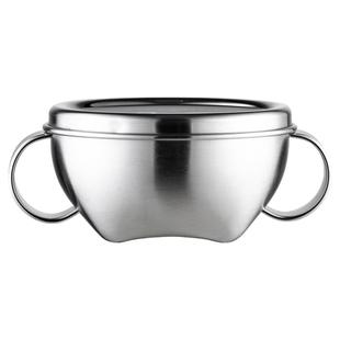 onlycook双耳辅食碗316不锈钢儿童专用吃饭小碗婴儿宝宝汤碗餐具