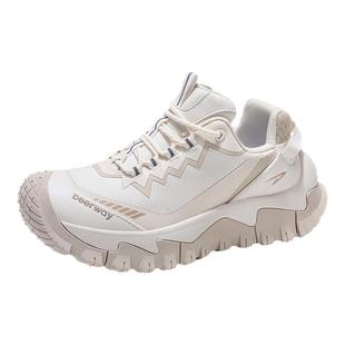 德尔惠男鞋秋款透气网面2025新款户外运动鞋子男款休闲登山徒步鞋