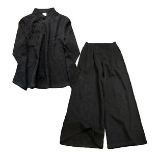 【苇素禅服】不易皱棉麻，禅意佛系太极服，中式女装中国风套装