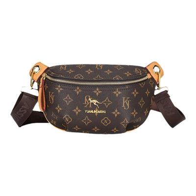 左杏腰包轻奢印花多功能斜挎包