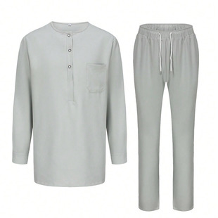 Men 2pc Shirt Pant Sets Clothes Outfit穆斯林非洲男士套装礼服