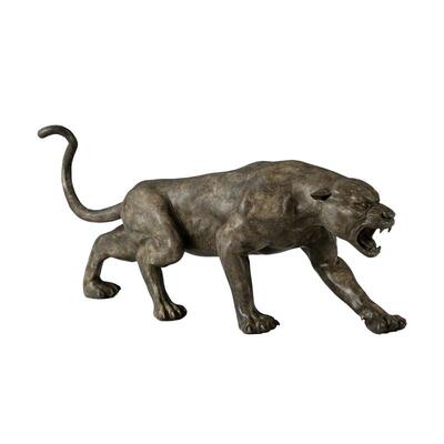 古铜官豹子摆件黑豹猎豹开业礼品