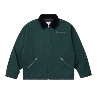 VMCL 灯芯绒领做旧竹节帆布底特律夹克外套男秋冬23AW vermicelli