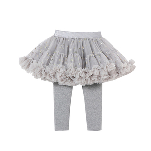 女童裙裤儿童宝宝洋气百搭打底裤2026新款春装小童时尚假两件裤子