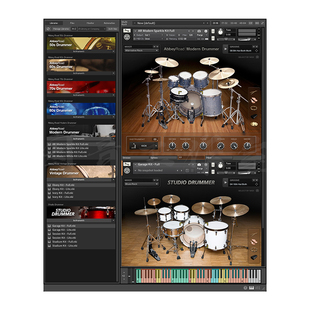 工作室流行摇滚架子鼓音源Studio Drummer+Abbey Road系列7套鼓组