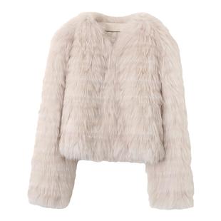 「少量现货」韩雨嘉芬兰进口狐狸毛女冬气质高端年轻短款皮草外套