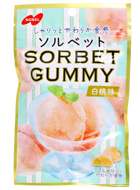 日本进口NOBEL诺贝尔白桃味软糖
